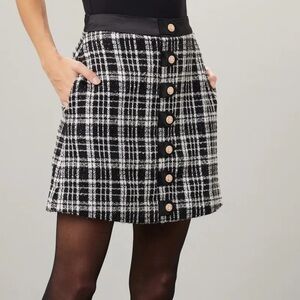 Rachel Parcell Tweed Mini Skirt